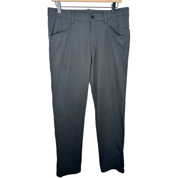 Lululemon Other - Lululemon ABC Pants 34 Dark Charcoal Grey Slim Fit Technical Commuter Trousers